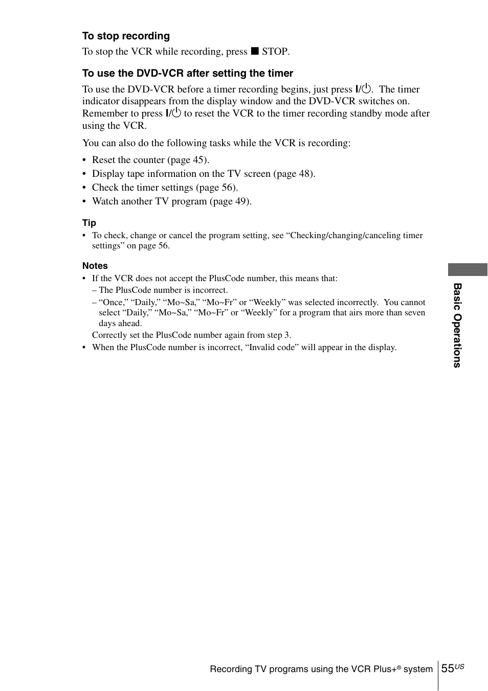 Sony SLV-D570H User Manual | Page 55 / 140