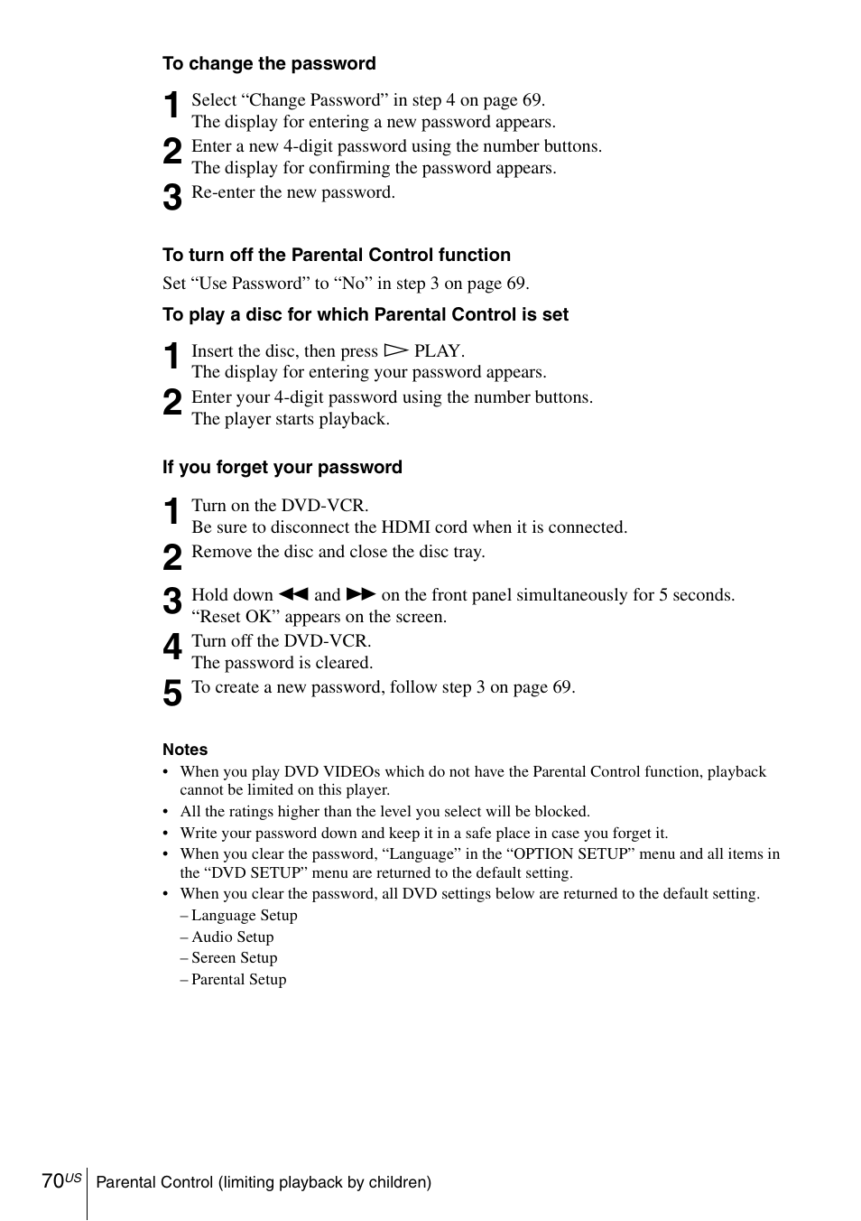 Sony SLV-D570H User Manual | Page 70 / 140