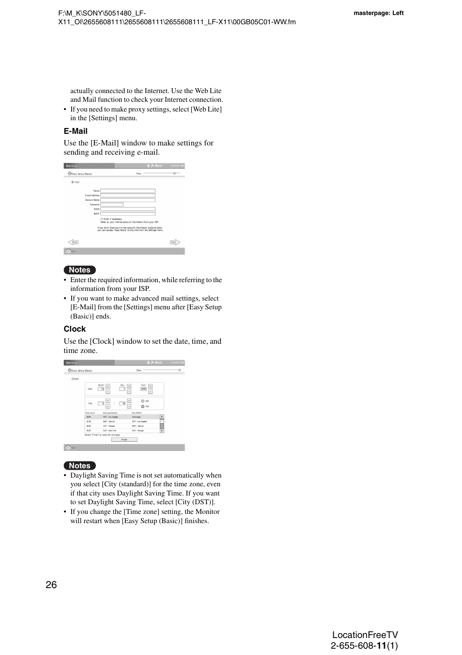 Sony LF-X11 User Manual | Page 26 / 96