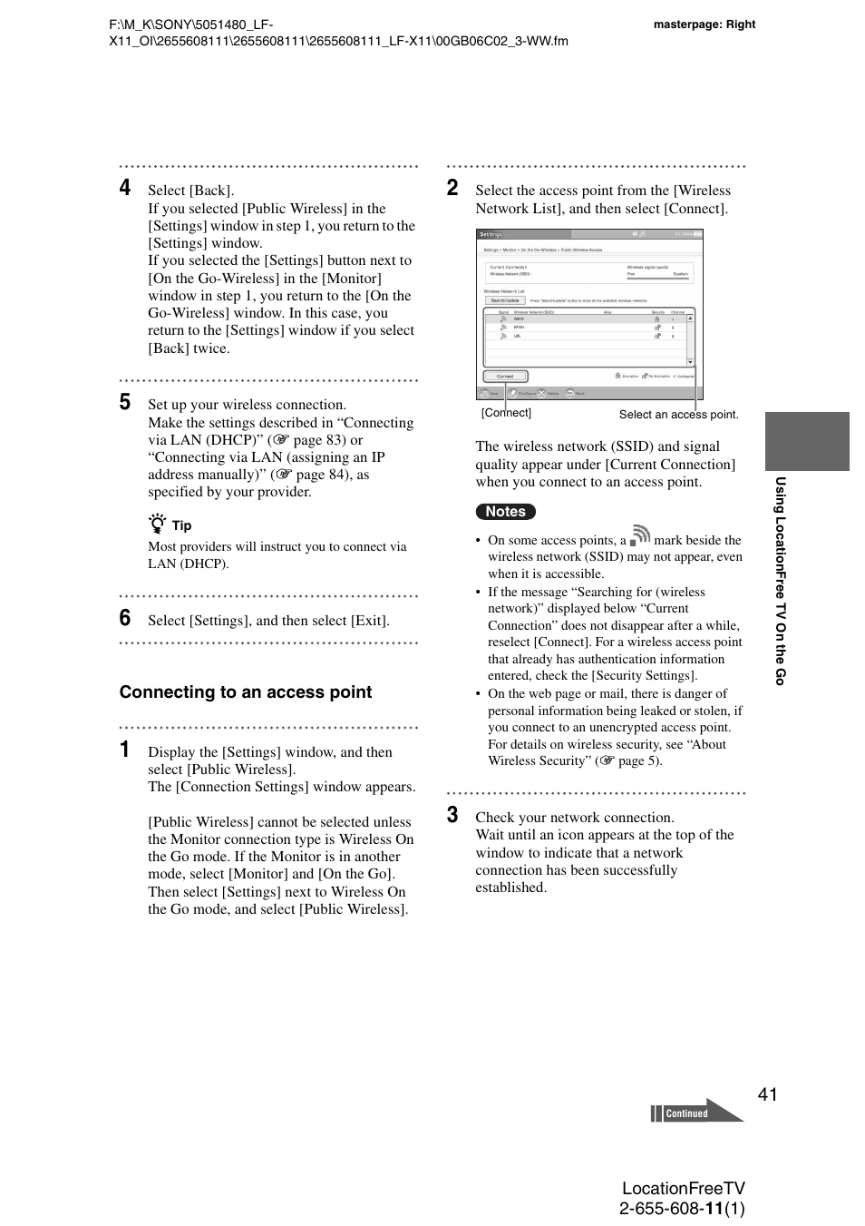Sony LF-X11 User Manual | Page 41 / 96