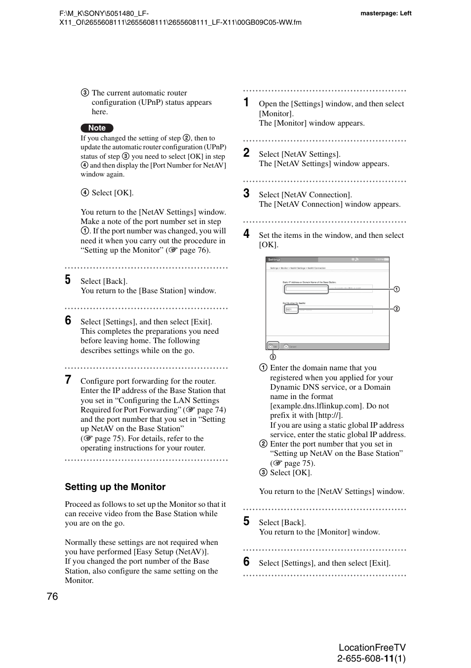 Sony LF-X11 User Manual | Page 76 / 96