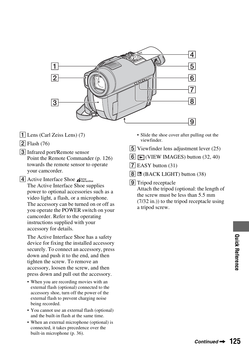 P. 125) | Sony DCR-DVD910 User Manual | Page 125 / 151