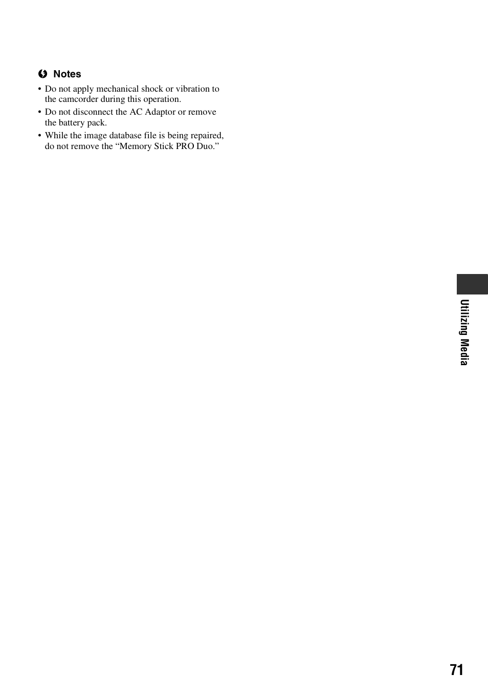 Sony DCR-DVD910 User Manual | Page 71 / 151