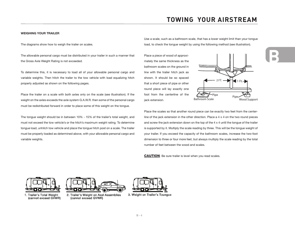 Towing your airstream | Airstream 2007 Safari User Manual | Page 17 / 99