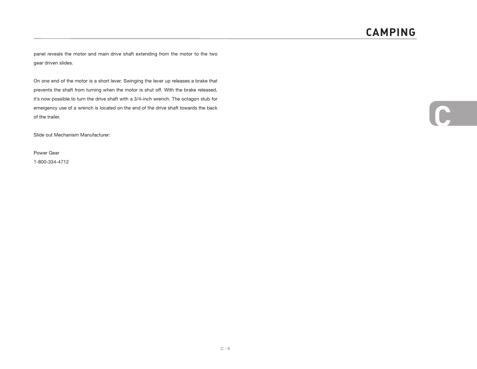 Camping | Airstream 2007 Safari User Manual | Page 33 / 99
