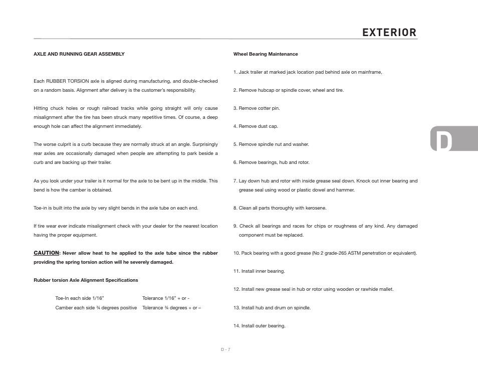 Exterior | Airstream 2007 Safari User Manual | Page 41 / 99