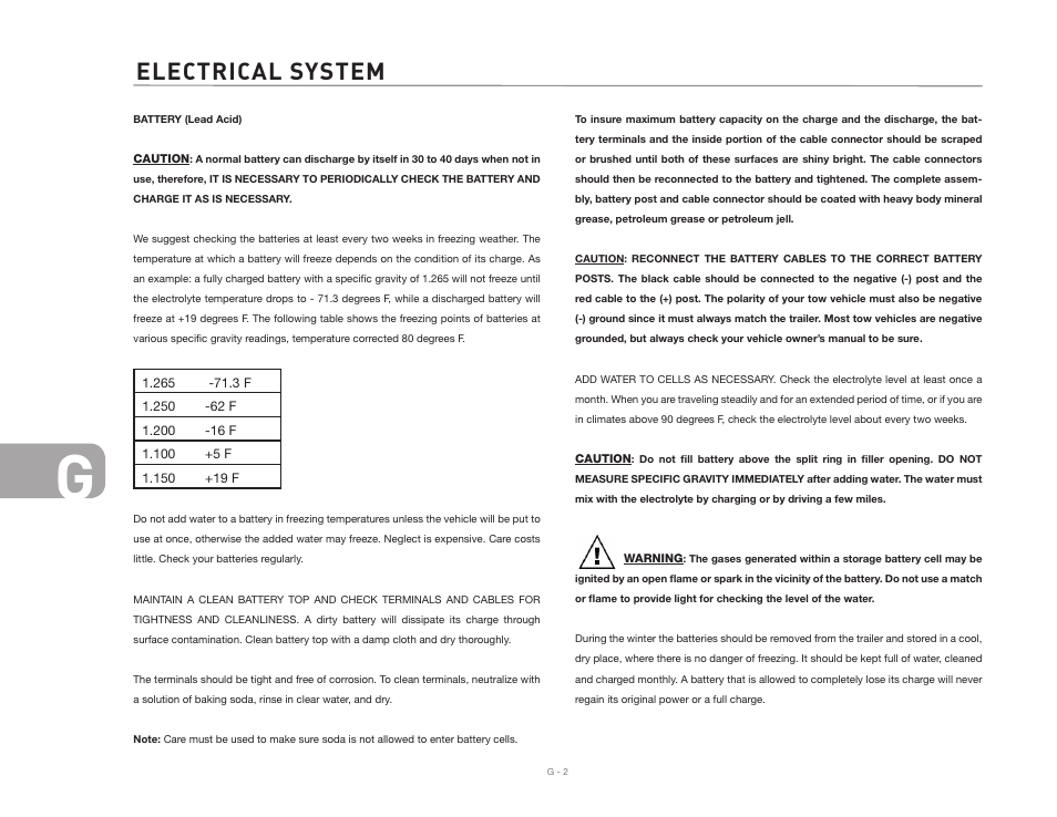 Electrical system | Airstream 2007 Safari User Manual | Page 76 / 99