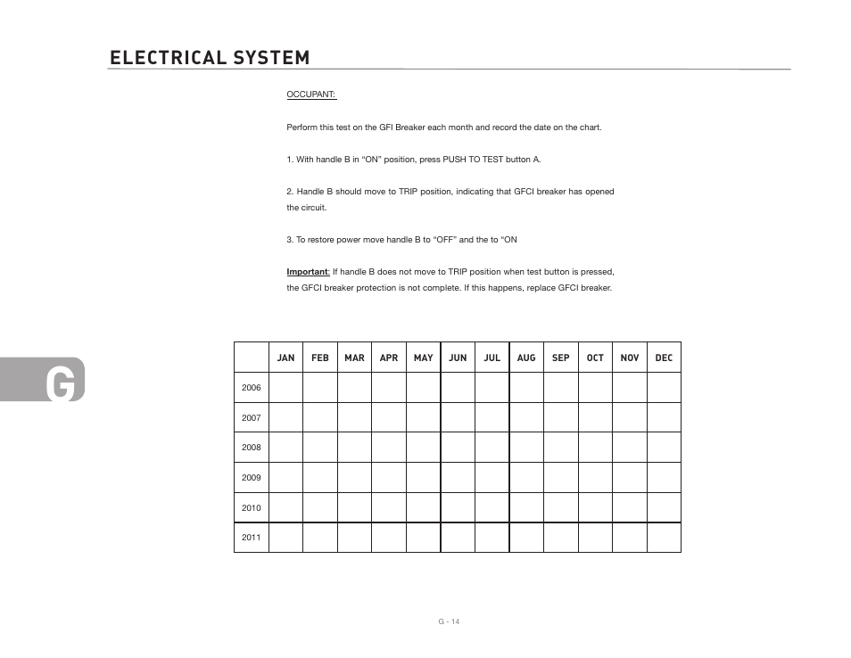 Electrical system | Airstream 2007 Safari User Manual | Page 88 / 99