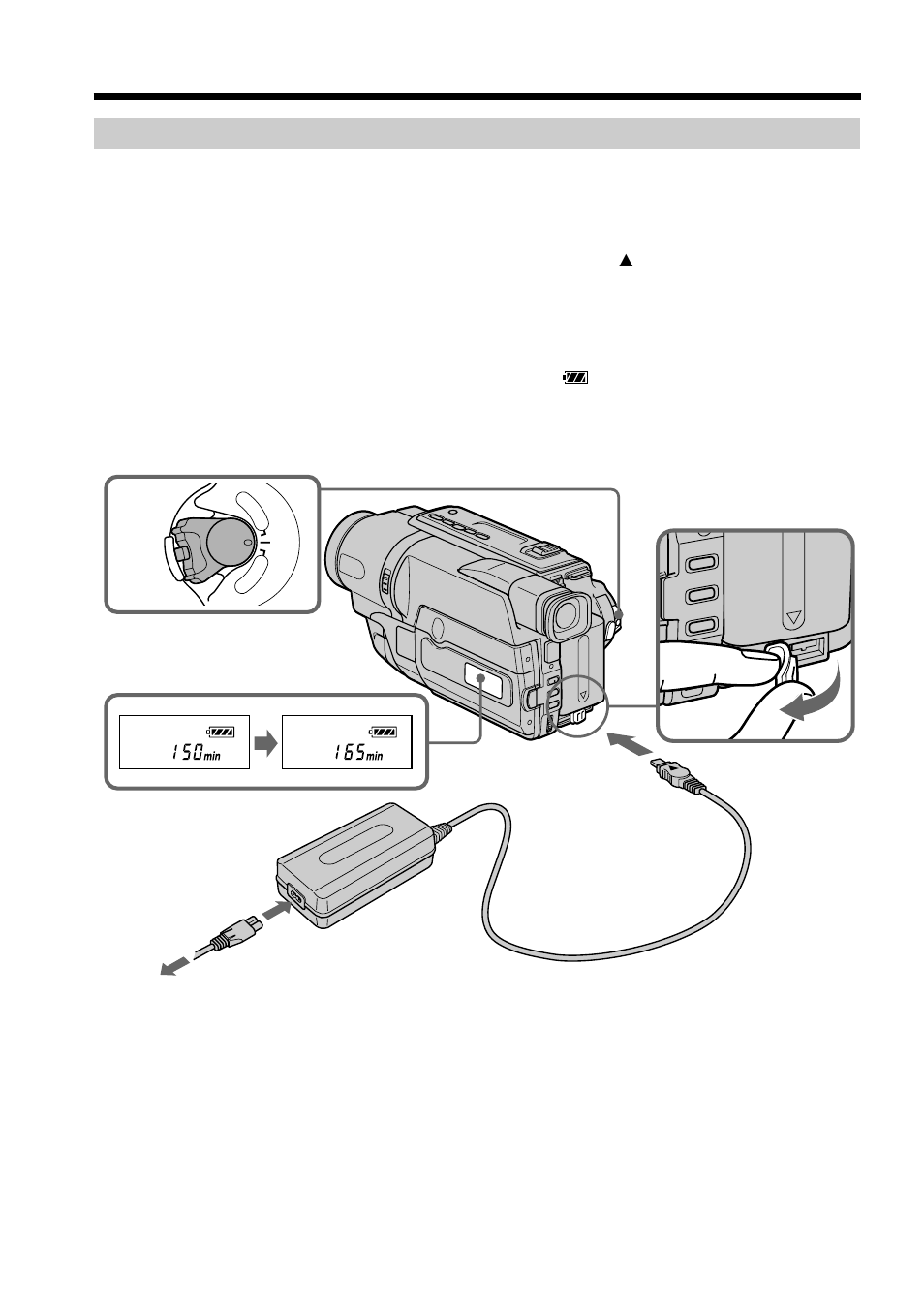 Charging the battery pack, After charging the battery pack | Sony CCD-TRV608 User Manual | Page 12 / 100