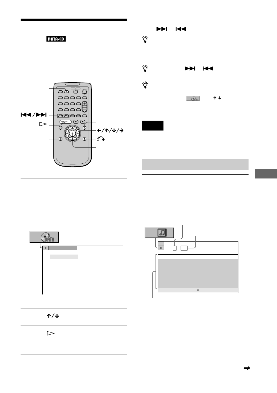 Playing an mp3 audio track, E 67), E 67 | Sony DVP-F41MS User Manual | Page 67 / 108