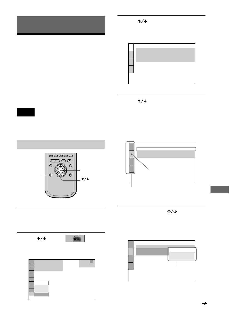 Settings and adjustments, Using the setup display, E 85) | Sony DVP-F41MS User Manual | Page 85 / 108