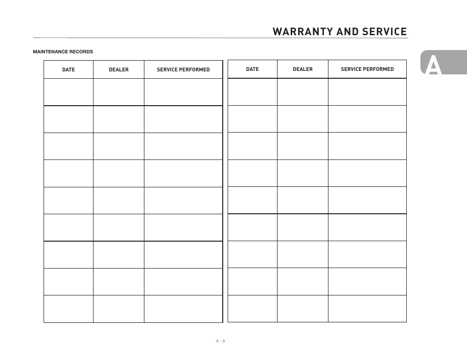 Warranty and service | Airstream NTERSTATE User Manual | Page 15 / 99