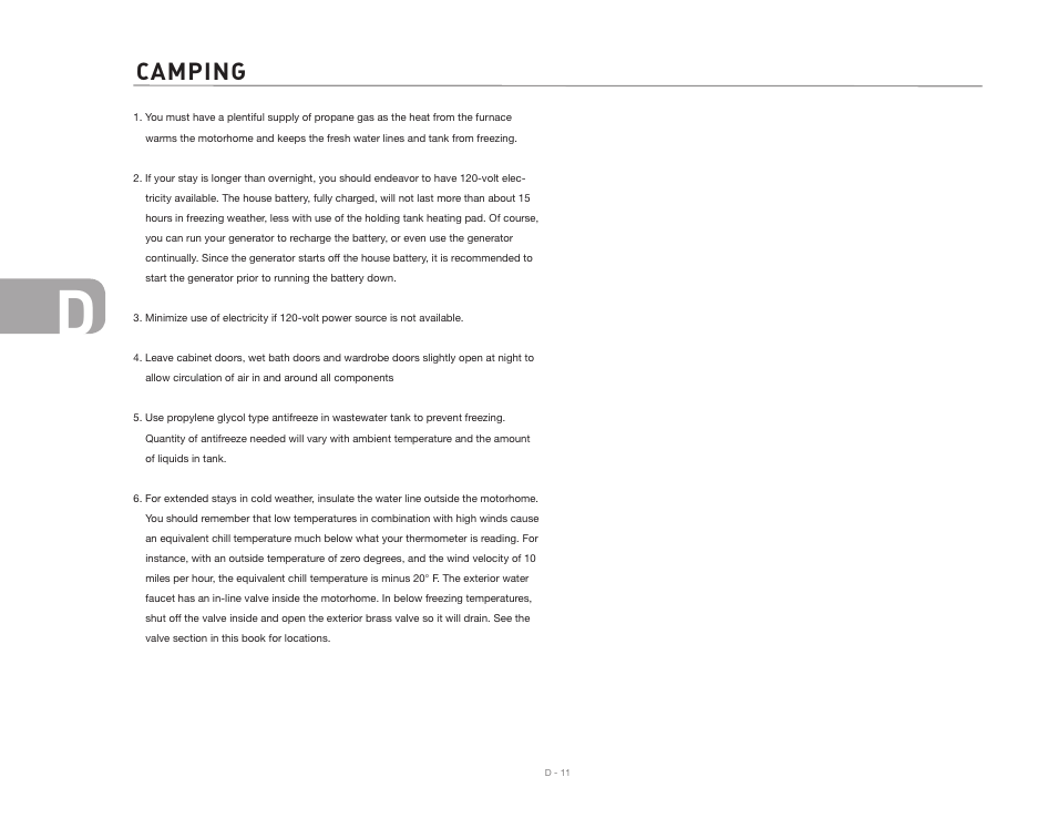 Camping | Airstream NTERSTATE User Manual | Page 48 / 99