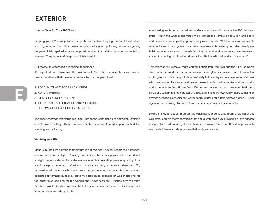 Exterior | Airstream NTERSTATE User Manual | Page 50 / 99