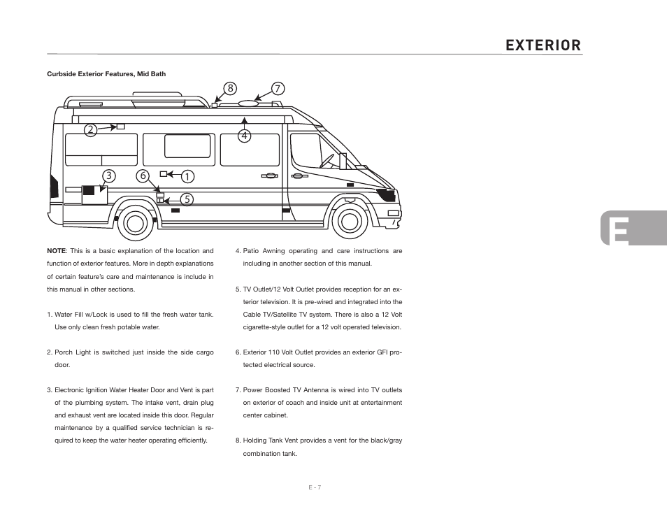 Exterior | Airstream NTERSTATE User Manual | Page 55 / 99