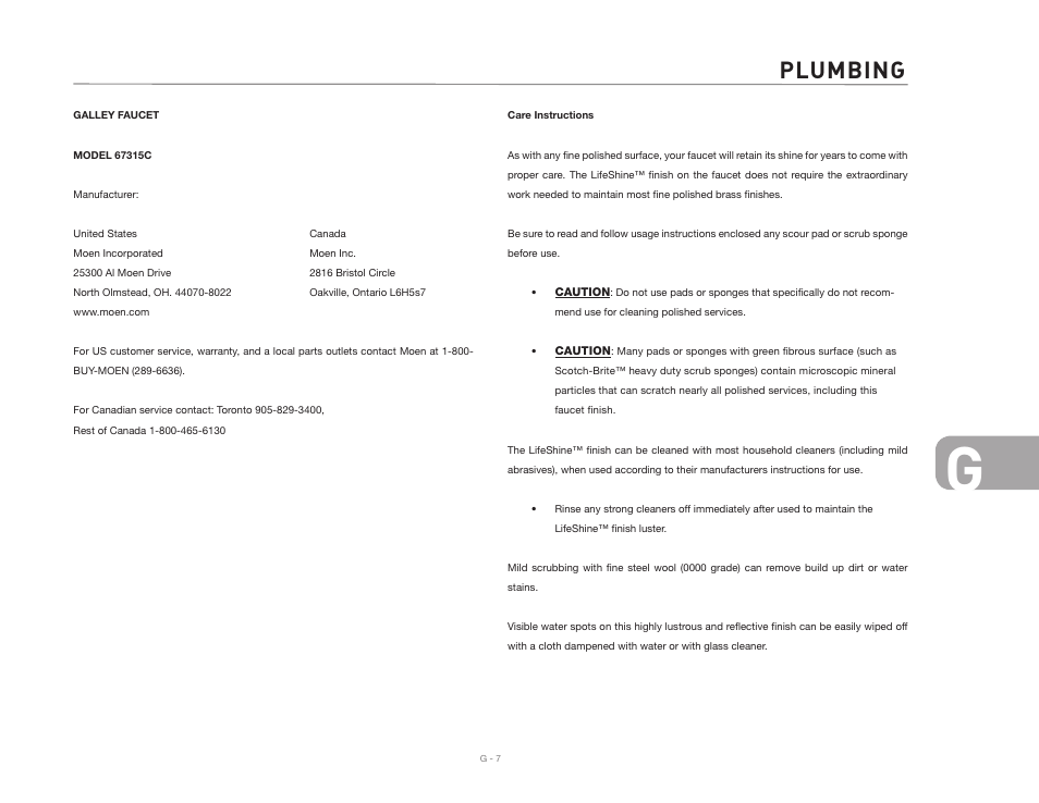 Plumbing | Airstream NTERSTATE User Manual | Page 67 / 99