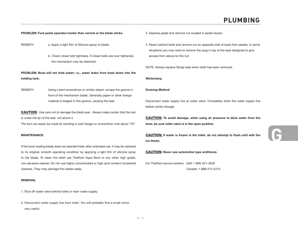 Plumbing | Airstream NTERSTATE User Manual | Page 71 / 99