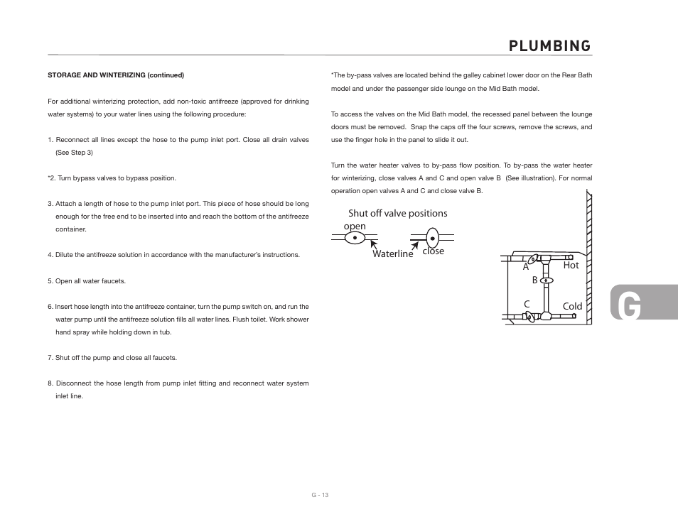 Plumbing | Airstream NTERSTATE User Manual | Page 73 / 99