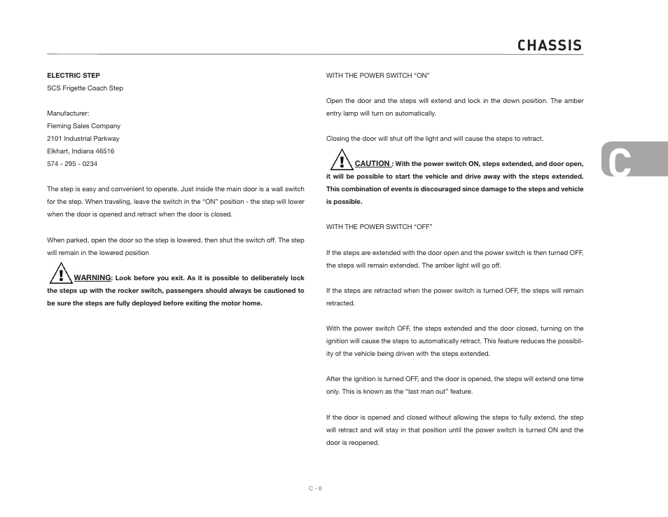 Chassis | Airstream 390 User Manual | Page 23 / 103