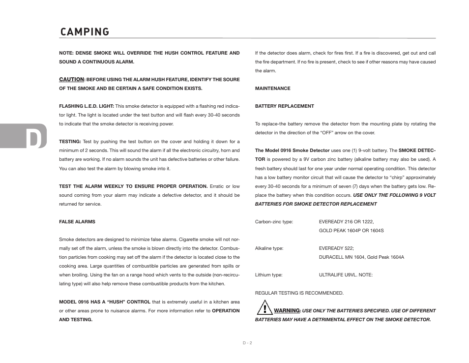 Camping | Airstream 390 User Manual | Page 28 / 103