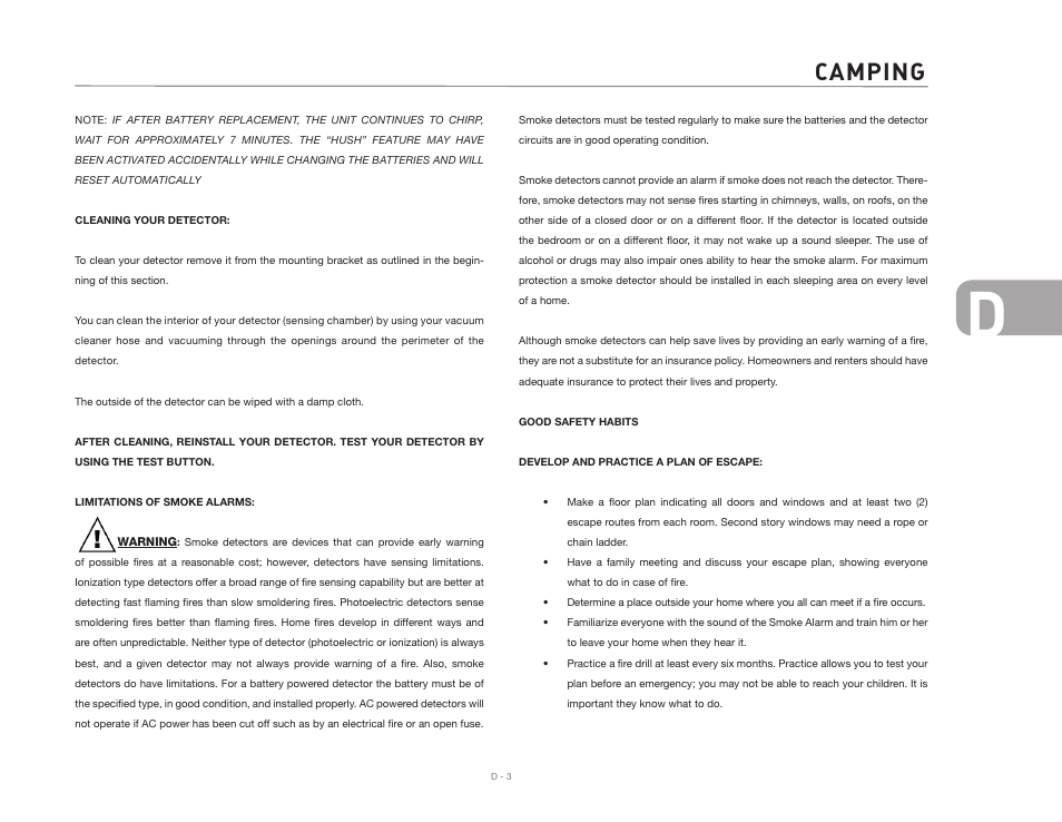 Camping | Airstream 390 User Manual | Page 29 / 103