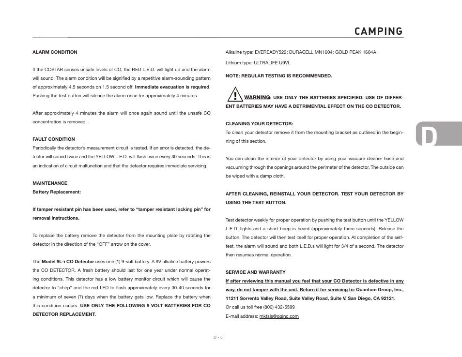 Camping | Airstream 390 User Manual | Page 31 / 103