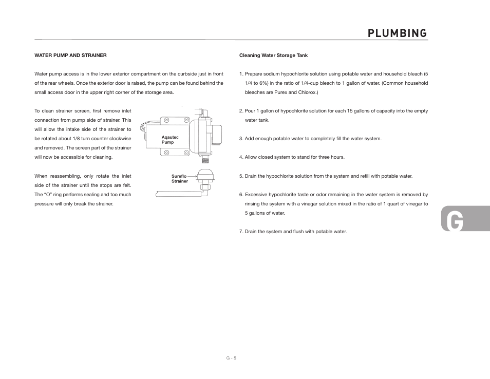 Plumbing | Airstream 390 User Manual | Page 51 / 103