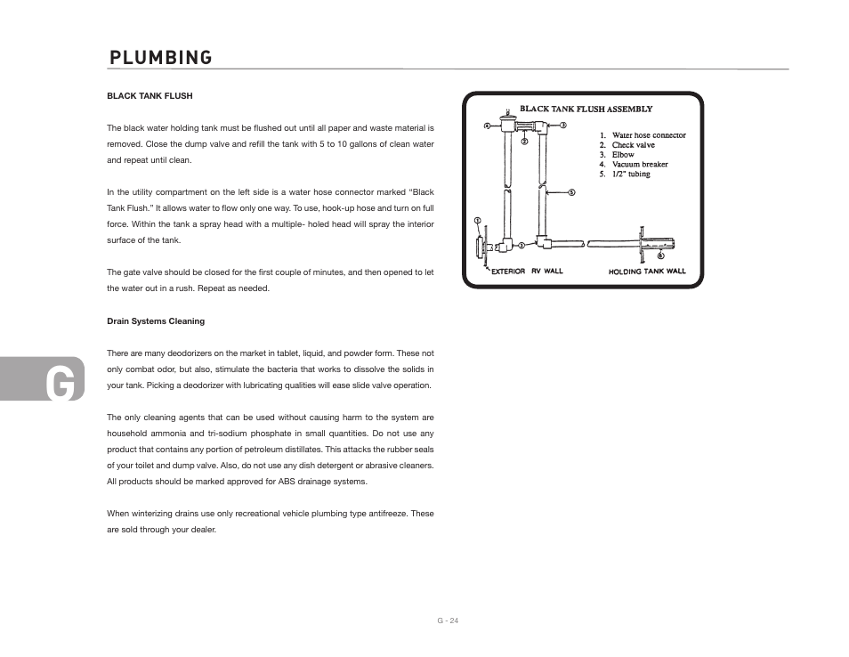 Plumbing | Airstream 390 User Manual | Page 70 / 103