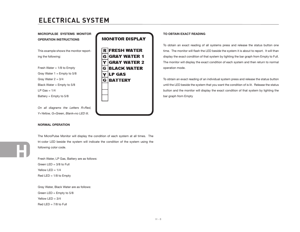 Electrical system | Airstream 390 User Manual | Page 80 / 103