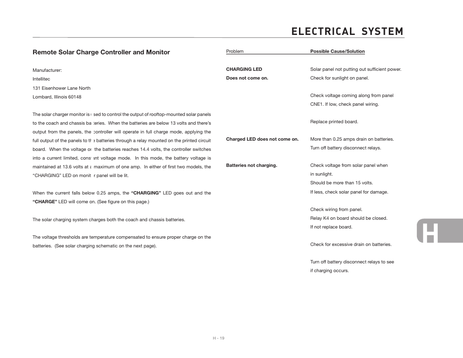Electrical system | Airstream 390 User Manual | Page 91 / 103