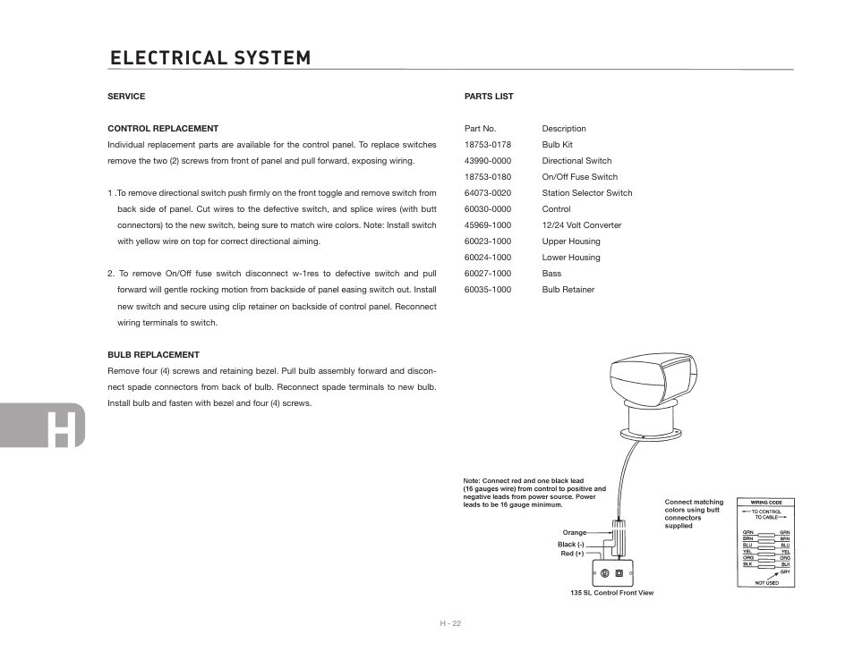 Electrical system | Airstream 390 User Manual | Page 94 / 103