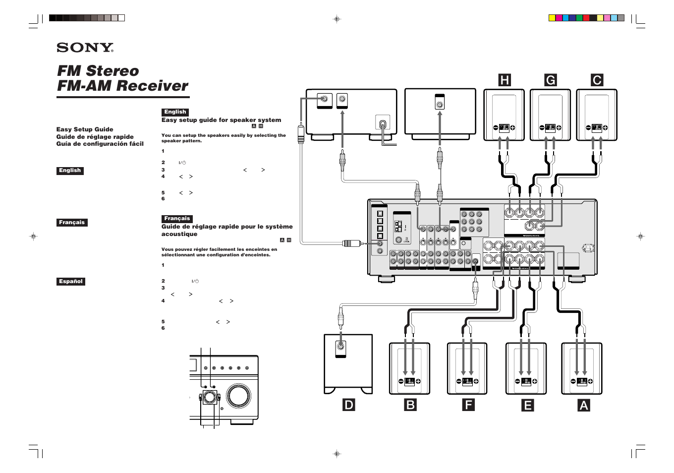 Sony STR-DE697 User Manual | 2 pages