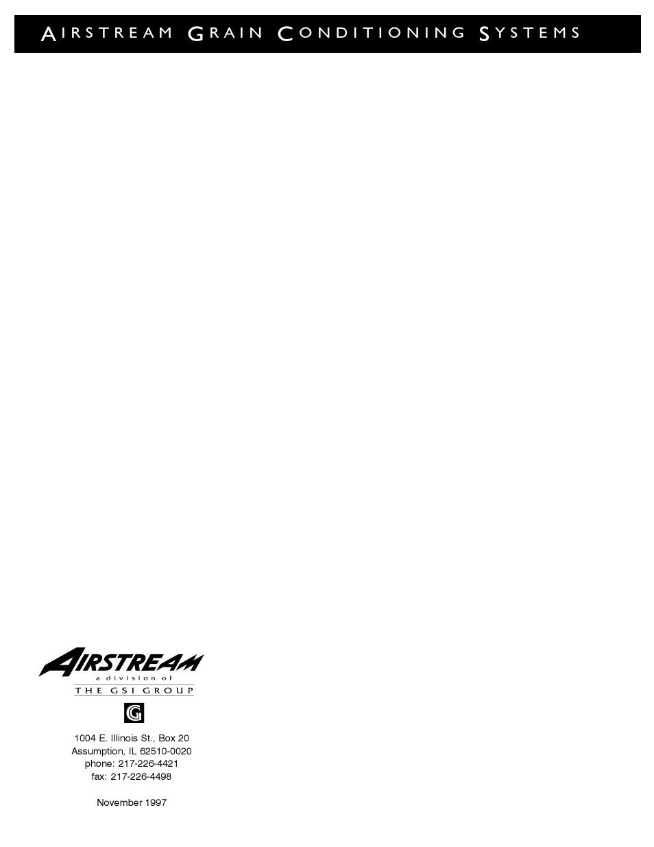 Airstream 1100 SERIES SINGLE FAN PNEG-339 User Manual | Page 54 / 54