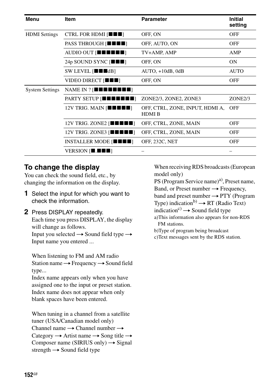 Sony STR-DA5500ES User Manual | Page 152 / 198