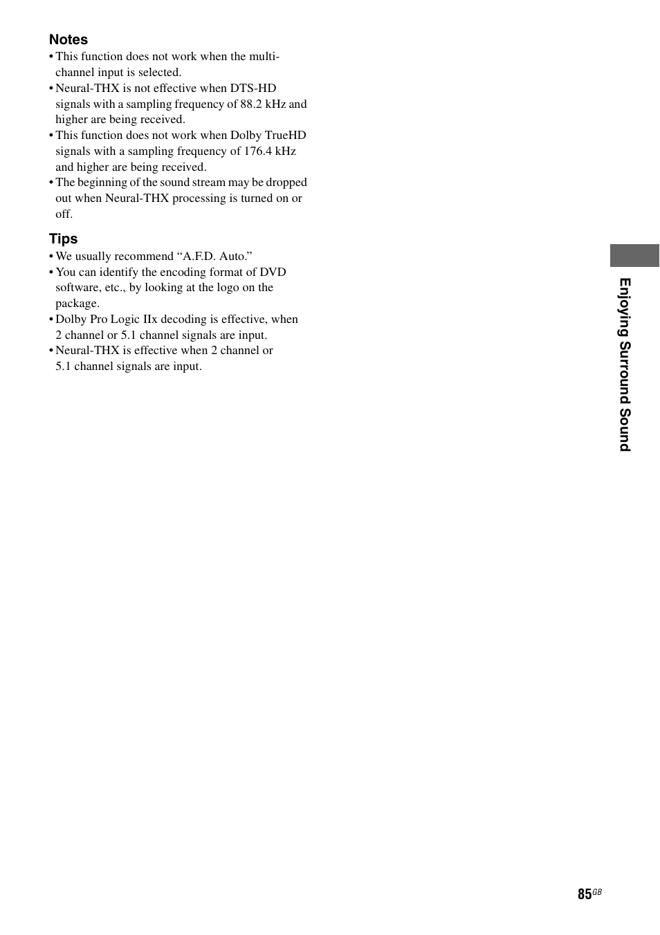 Sony STR-DA5500ES User Manual | Page 85 / 198
