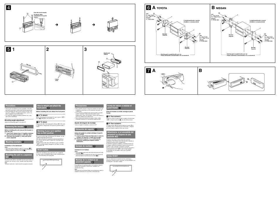 Toyota, Nissan | Sony CDX-GT35UW User Manual | Page 2 / 2