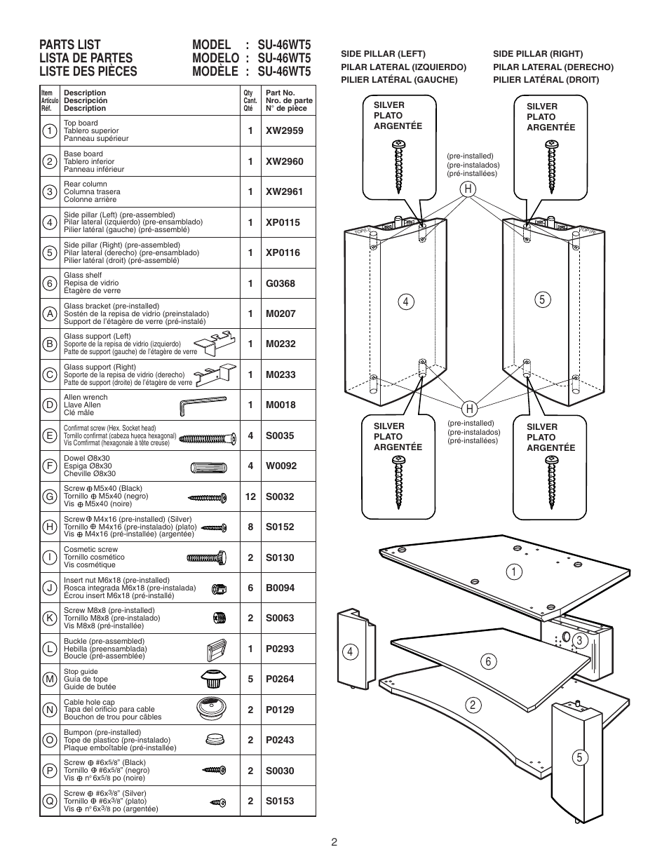 Sony KP 46WT500 User Manual | Page 2 / 12