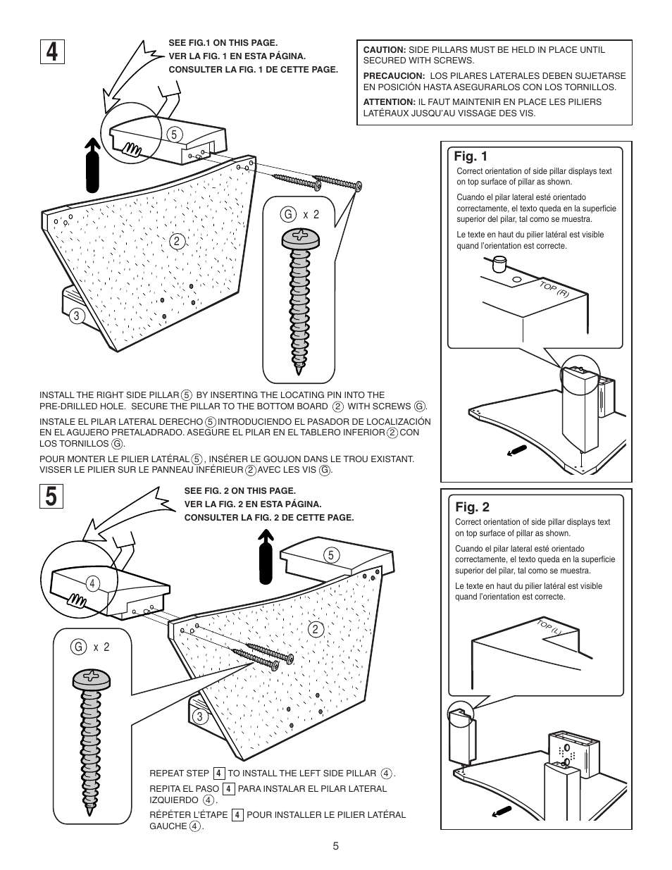 Fig. 1 fig. 2 | Sony KP 46WT500 User Manual | Page 5 / 12