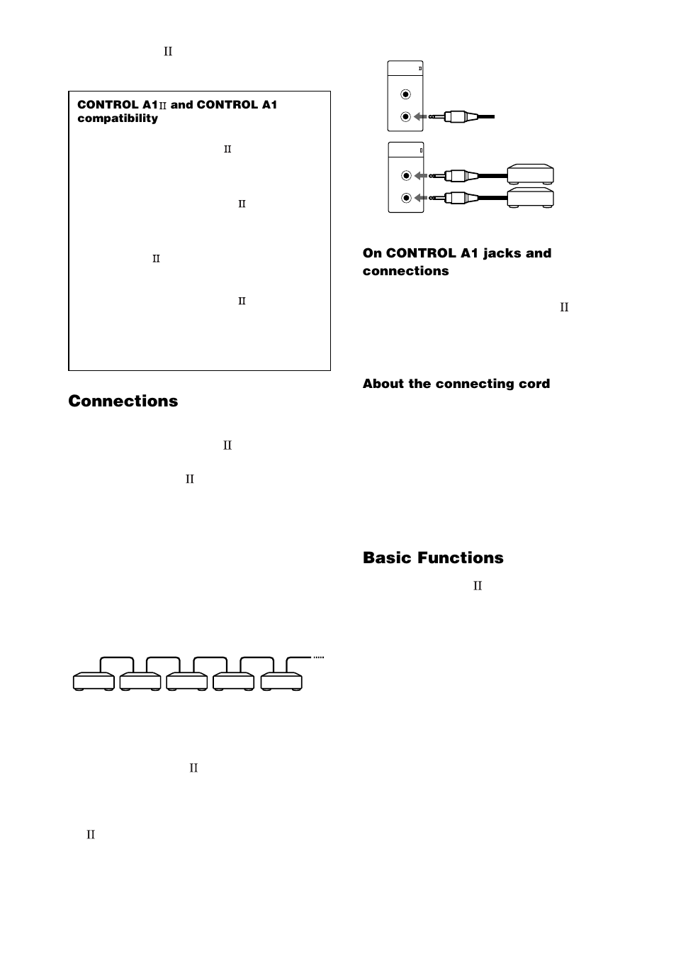 Connections, Basic functions | Sony STR-DE1075 User Manual | Page 42 / 56