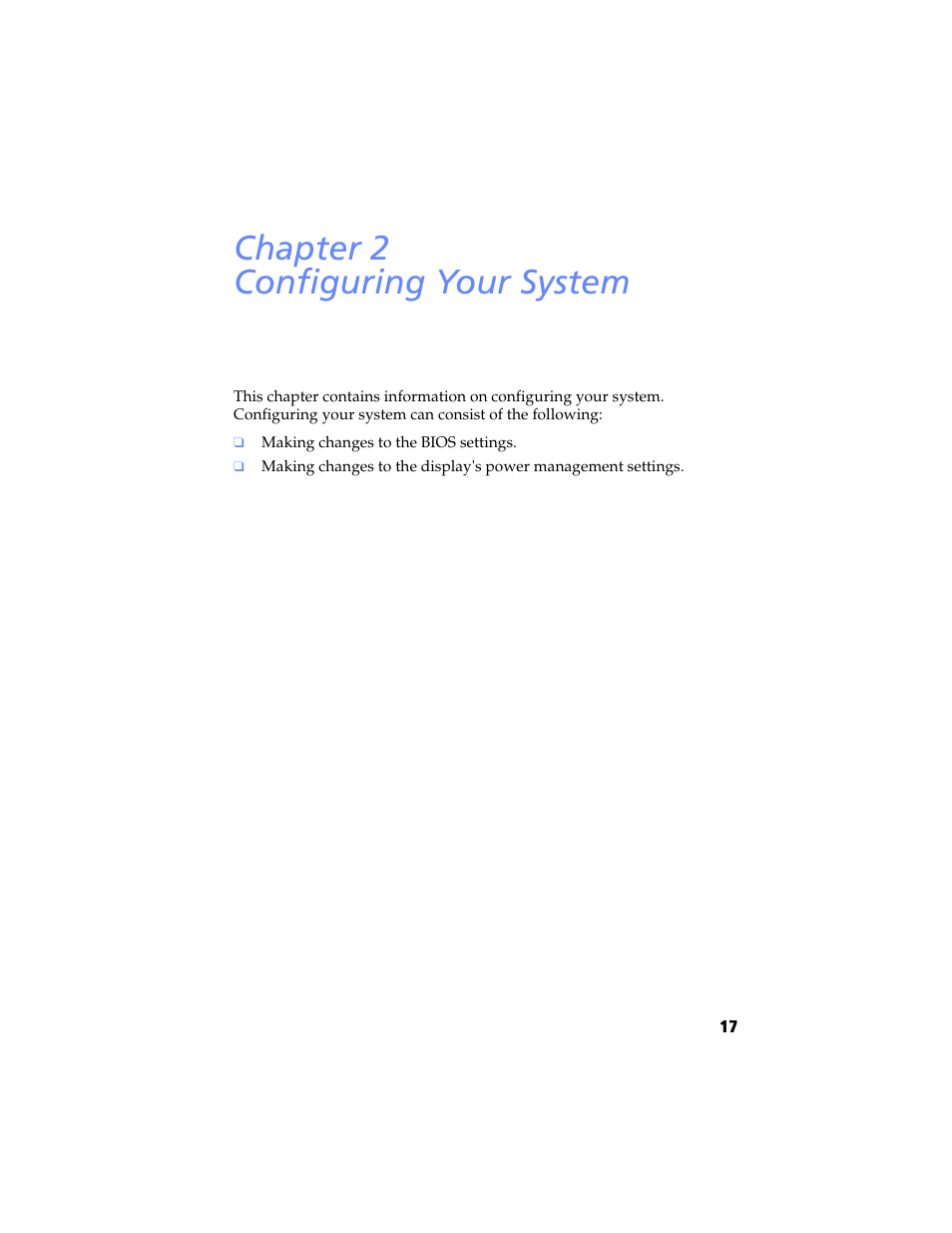 Configuring your system, Chapter 2 — configuring your system, Chapter 2 configuring your system | Sony PCV-RX690G User Manual | Page 29 / 98