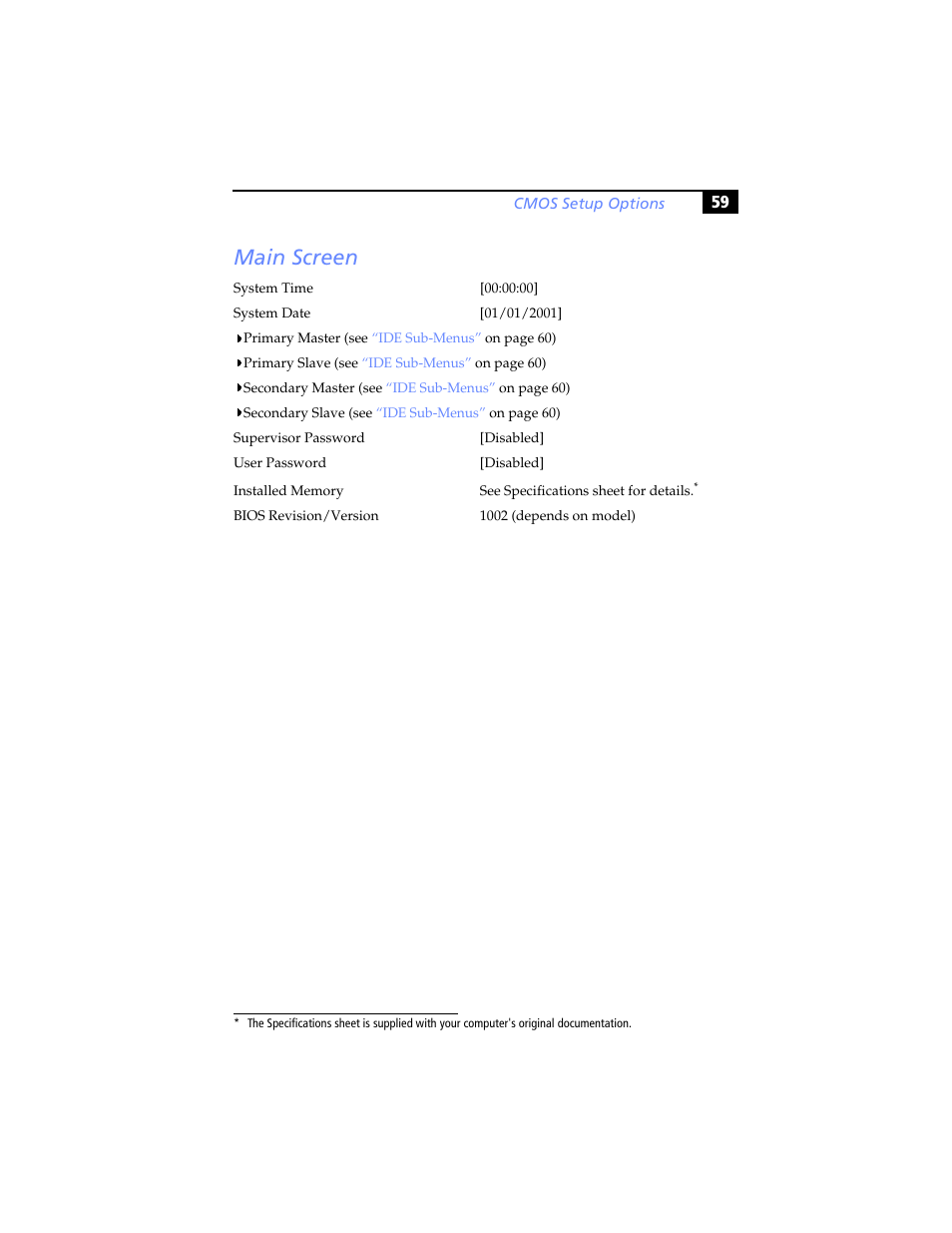 Main screen | Sony PCV-RX690G User Manual | Page 71 / 98