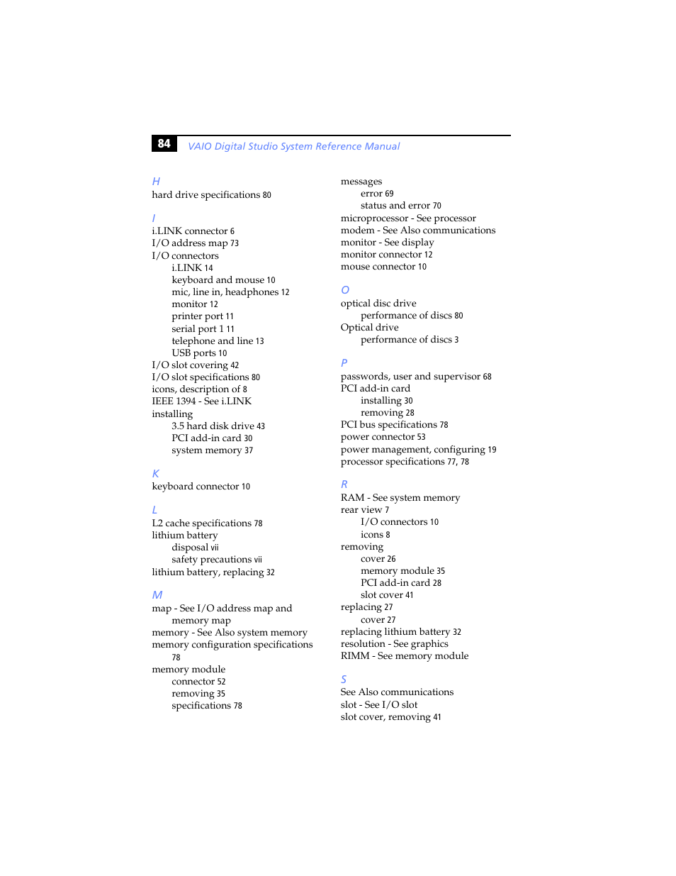 Sony PCV-RX690G User Manual | Page 96 / 98