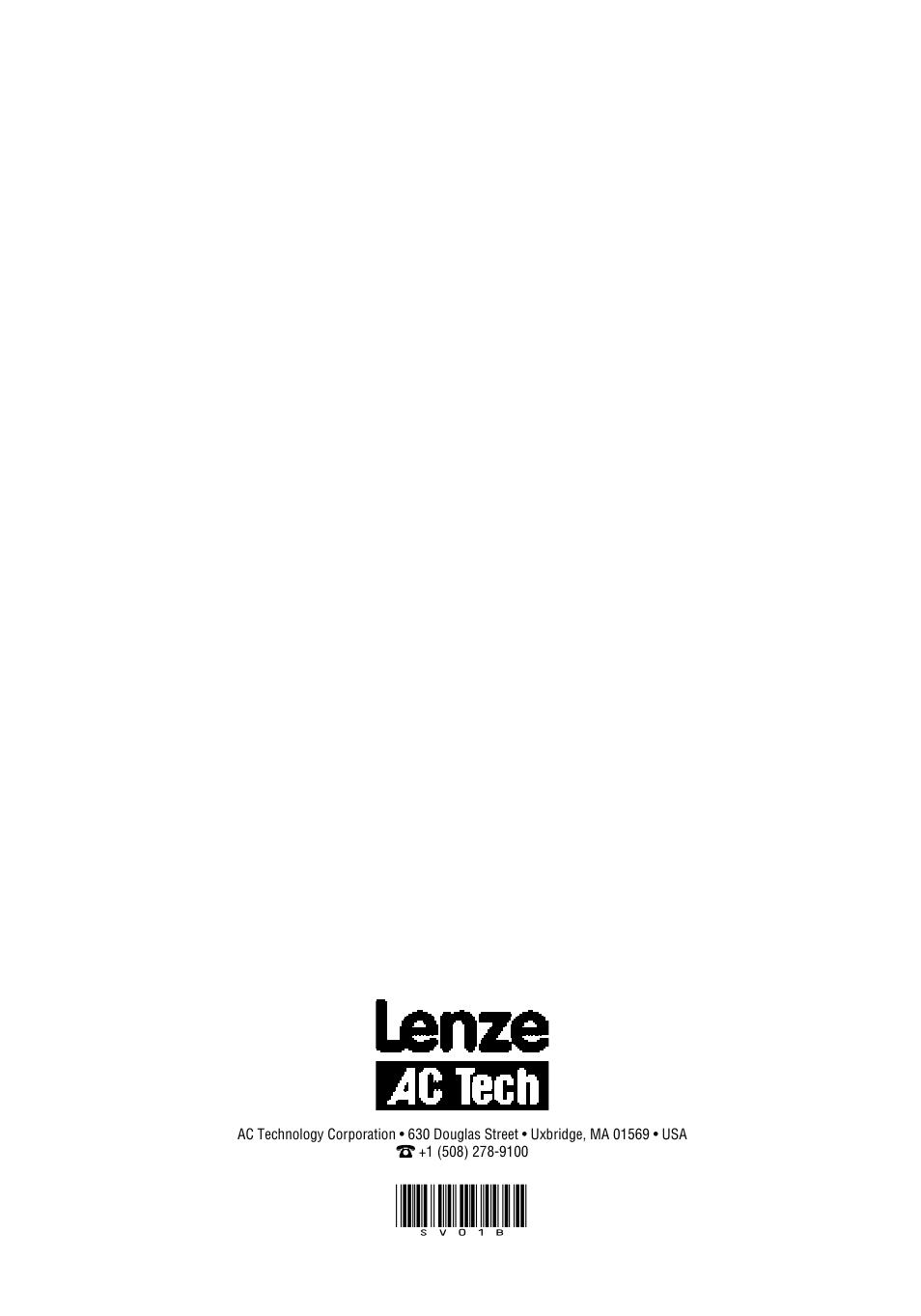 AC International Lenze SV01B User Manual | Page 38 / 38