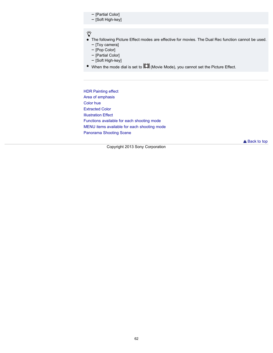 Sony DSC-HX300 User Manual | Page 69 / 252