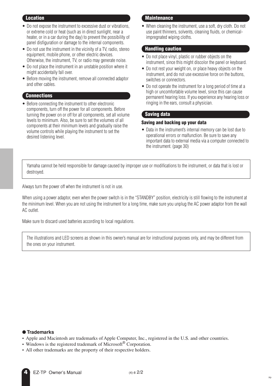 AC International EZ-TP User Manual | Page 4 / 44