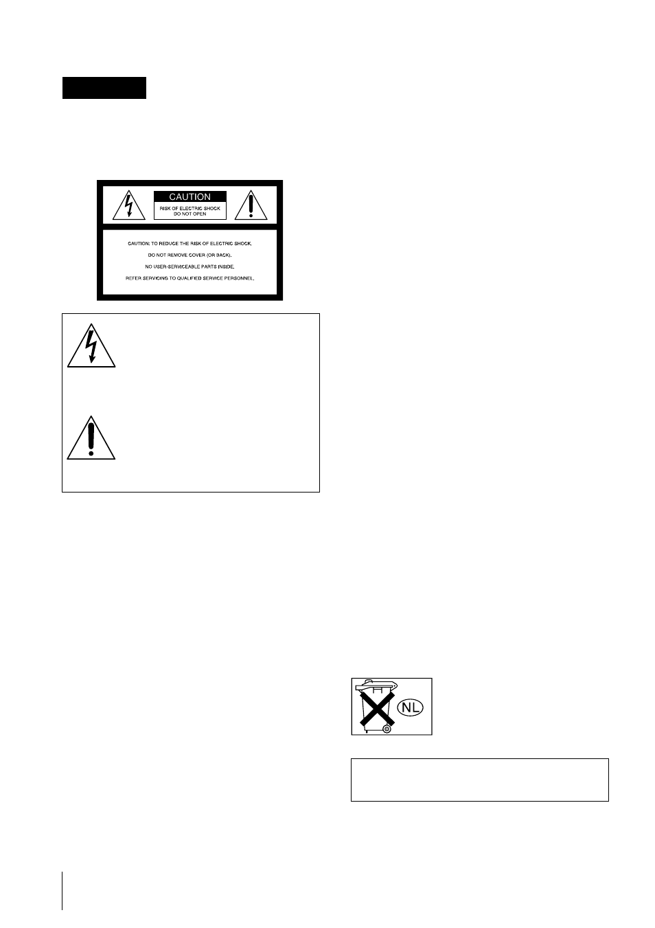 Warning | Sony VPL-HS2 User Manual | Page 2 / 132