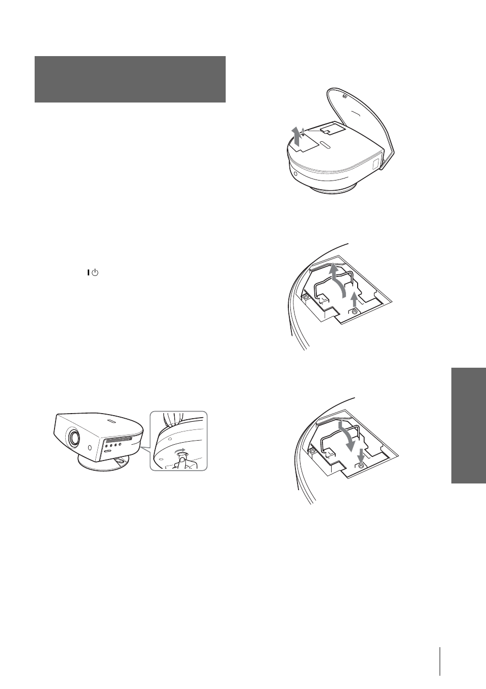 Replacing the lamp, Ot her s | Sony VPL-HS2 User Manual | Page 31 / 132