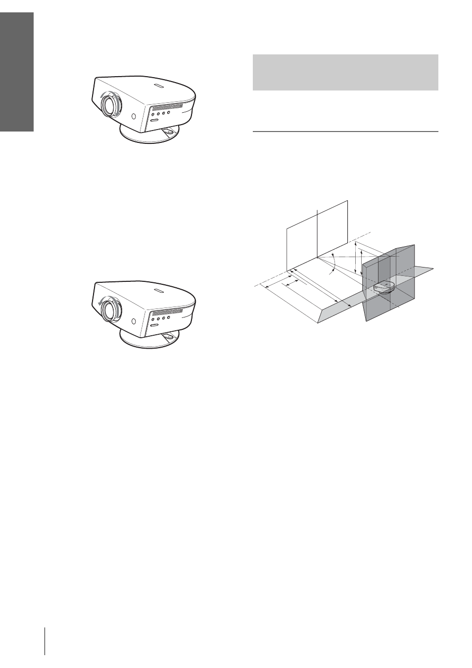 Installing the projector and a screen, Connectio ns and pr epar ations | Sony VPL-HS2 User Manual | Page 8 / 132