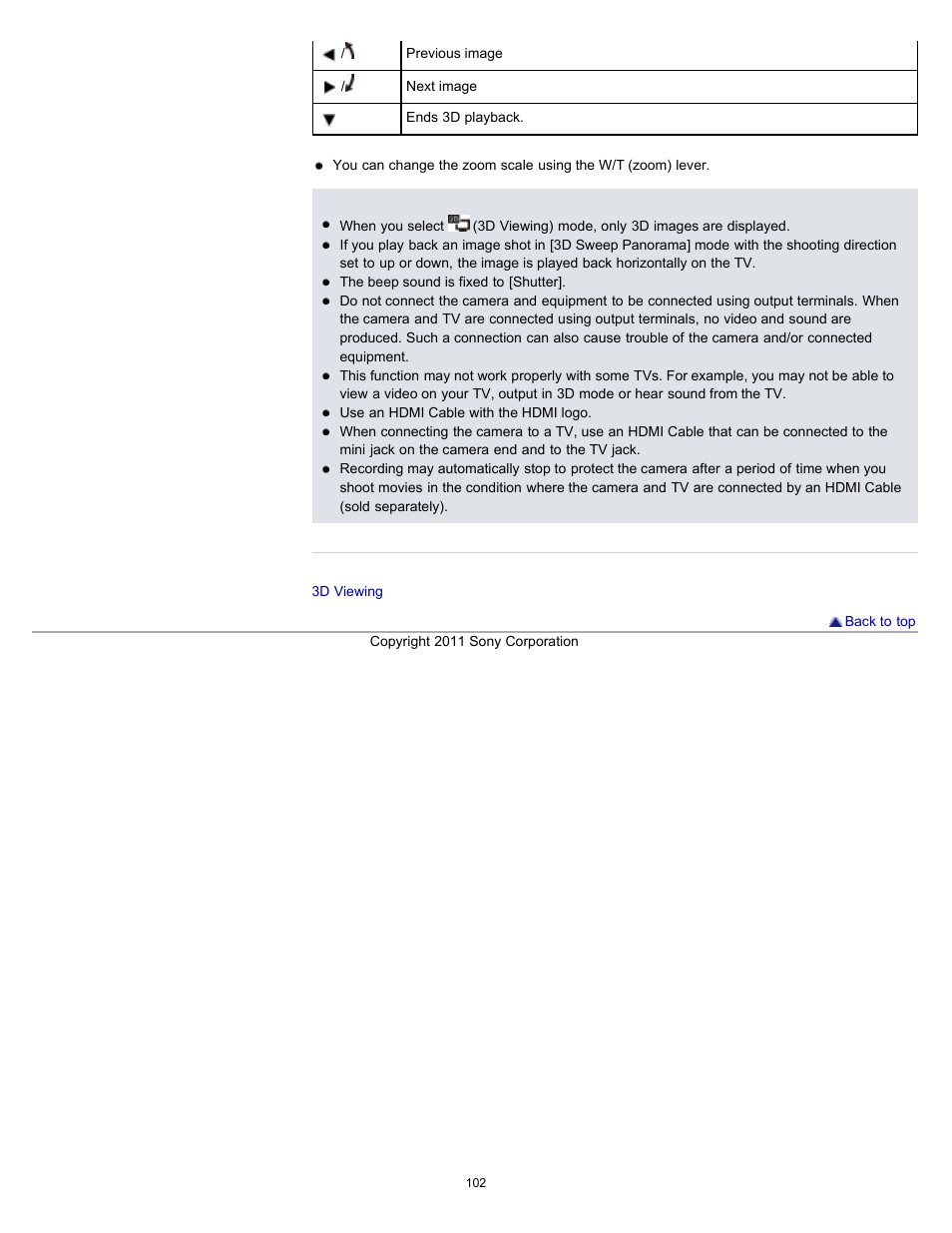 Sony DSC-HX7V User Manual | Page 102 / 271