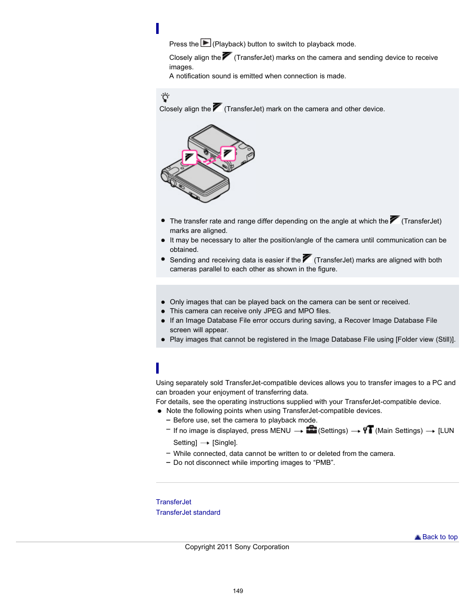 Sony DSC-HX7V User Manual | Page 149 / 271